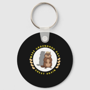 Porte-clés Rendez le jour de la marmotte à nouveau génial omb