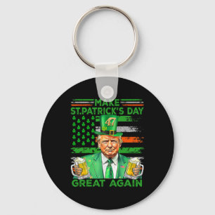 Porte-clés Rendre à la Saint Patrick sa grande fête le drapea