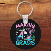 Porte-clés Rendre Des Vagues En Sirène De 4E Année À L'École  (Recto)