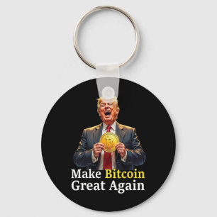 Porte-clés Rendre le Bitcoin grand à nouveau Trump Bitcoin Cr