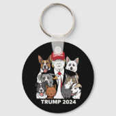 Porte-clés Rendre les animaux en sécurité Trump 2024 Sauver n (Recto)