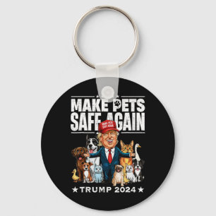 Porte-clés Rendre les animaux en sécurité Trump 2024 Sauver n