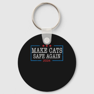 Porte-clés Rendre les chats en sécurité à nouveau Chemise Drô