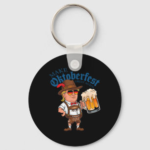 Porte-clés Rendre sa beauté drôle Trump Boire de la bière Mug