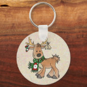 Porte-clés Renne de Noël (Recto)