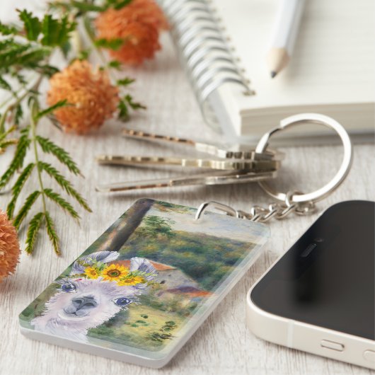 Porte-clés Renoir Environs de Briey et Fancy Llama (Devant droit)