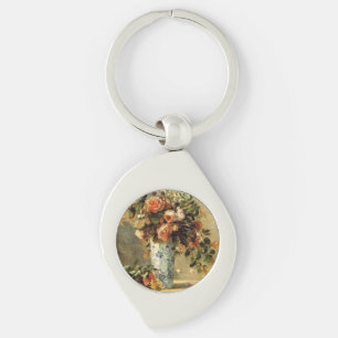 Porte-clés Renoir Roses et Jasmin dans un vase Delft