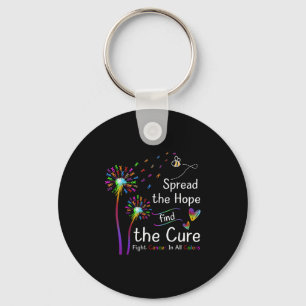 Porte-clés Répandre L'Espoir Trouver Les Couleurs Cures Cance