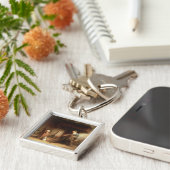 Porte-clés Réparant les filets (huile sur le panneau) (Côté)