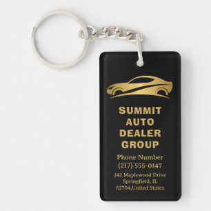 Porte-clés Réparation automobile Black & Gold - Accessoire pr