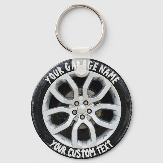 Porte-clés Réparation du service de voiture Garage Propriétai (Recto)