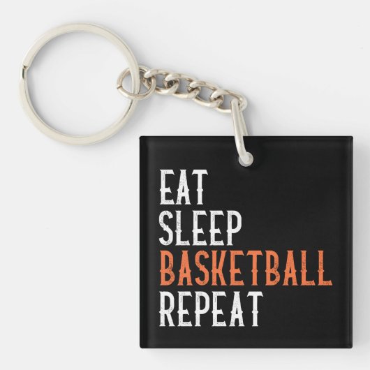 Porte-clés Répéter le basketball du sommeil (Devant)