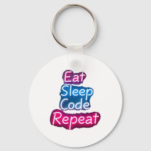 Porte-clés Répéter le code du sommeil (Recto)