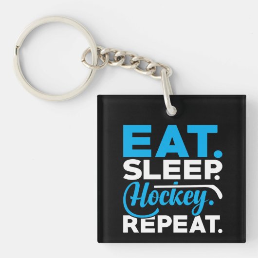 Porte-clés Répéter le hockey du sommeil (Devant)