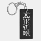 Porte-clés Réponse du message binaire Arecibo (Devant gauche)