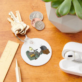 Porte-clés Repos Chien regardant la télévision