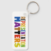 Porte-clés Représentation Fait Une Différence Arc-en-ciel Div (Verso)