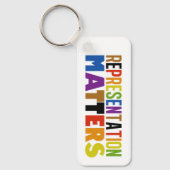Porte-clés Représentation Fait Une Différence Arc-en-ciel Div (Recto)