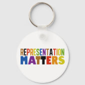 Porte-clés Representation Matters LGBTQIA Rainbow Diversity (Recto)