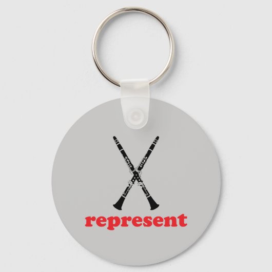 Porte-clés Représenter Clarinet (Recto)