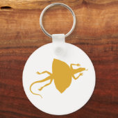 Porte-clés Reptile jaune (Recto)