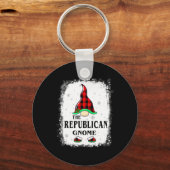 Porte-clés Republican Gnome Buffalo Plaid Matching Family Xma (Recto)