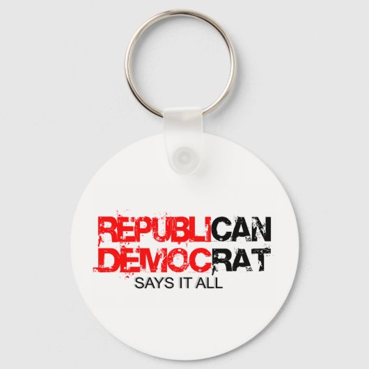 Porte-clés RepublicCAN - DemocRAT dit tout (Recto)