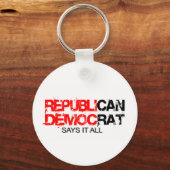 Porte-clés RepublicCAN - DemocRAT dit tout (Recto)