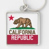 Porte-clés RÉPUBLIQUE DE CALIFORNIE Drapeau Drapeau Drapeau D (Devant)