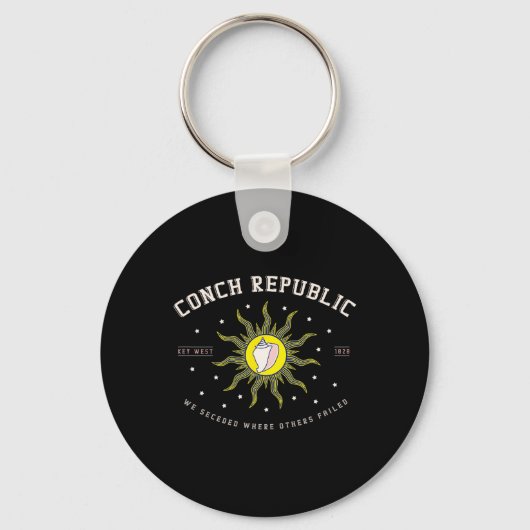 Porte-clés République des Conques de Key West Cadeau de pêche (Recto)