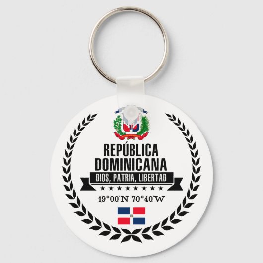 Porte-clés République dominicaine (Recto)
