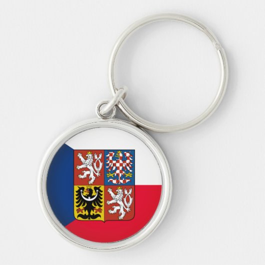 Porte-clés République tchèque & Tchèque Drapeau mode / fans s (Devant)