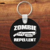 Porte-clés répulsif zombie - le fusil de chasse (Recto)