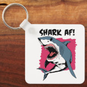 Porte-clés Requin AF ! | Amateurs de requins Design graphique (Recto)