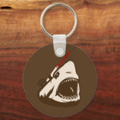 Porte-clés Requin avec un projecteur laser Frickin' (Recto)