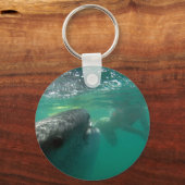 Porte-clés Requin baleine et nageur (Recto)