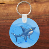 Porte-clés Requin caricature cool (Recto)