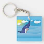 Porte-clés Requin Dans L'Océan (Devant)