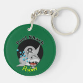 Porte-clés Requin de piscine de huit boules (Dos)