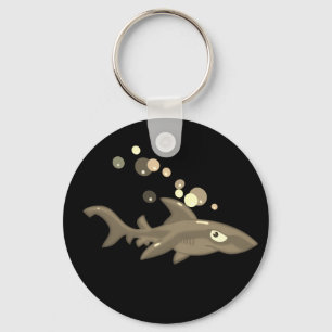 Porte-clés Requin doré foncé