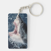 Porte-clés Requin élevé bouche ouverte (Dos)