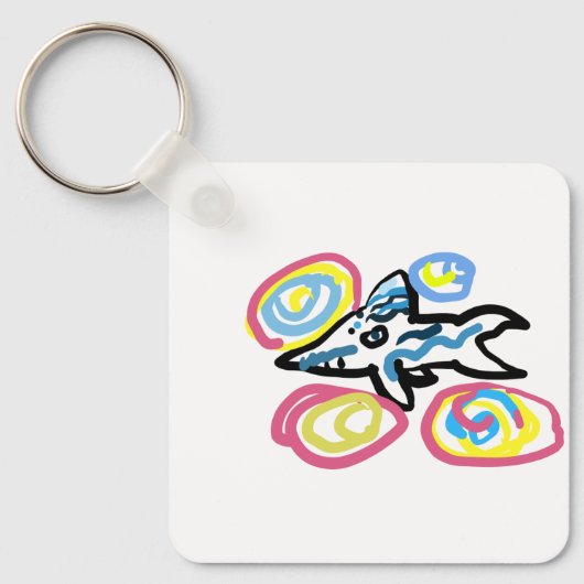 Porte-clés Requin été (Recto)