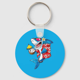 Porte-clés Requin Hawaïen Drôle Aloha Hawaï Plage Requin