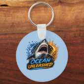 Porte-clés Requin Ocean Unleashed – Éclaboussure audacieuse b (Recto)