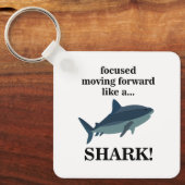 Porte-clés Requin Orienté Vers L'Avant Comme Un Requin (Recto)