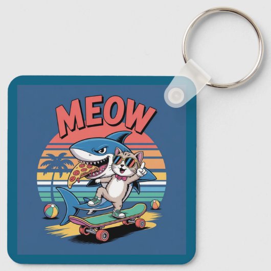 Porte-clés Requin-pizza (Dos)