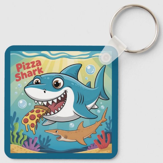 Porte-clés Requin-pizza (Dos)