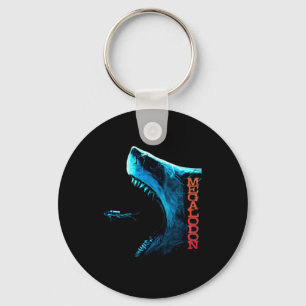 Porte-clés Requin Primitif Megalodon Nageoire Dorsale Dents O