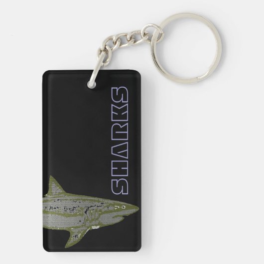 Porte-clés Requin sauvage (Dos)