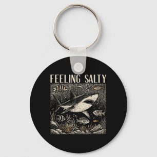 Porte-clés Requin Sentiment Salé Océan Vintage Vie Marine